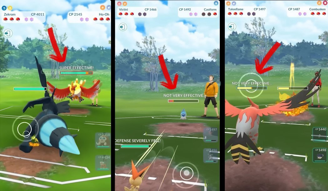 Pokemon types in Pokemon GO