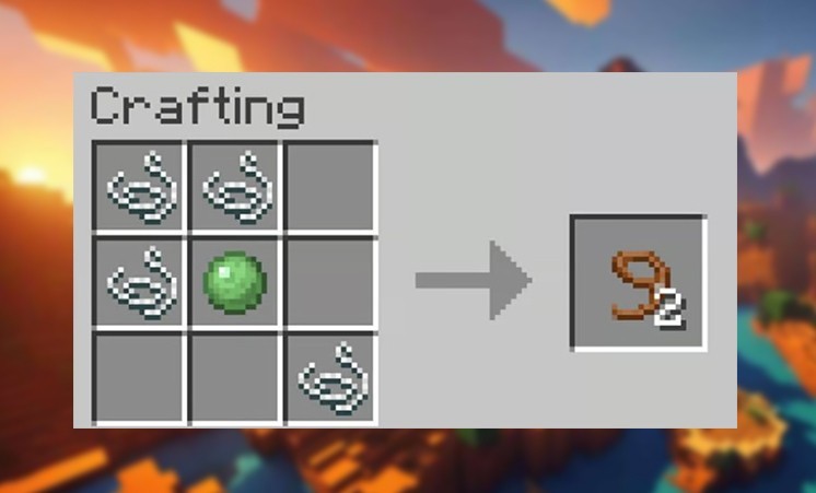 How to make a lead in Minecraft