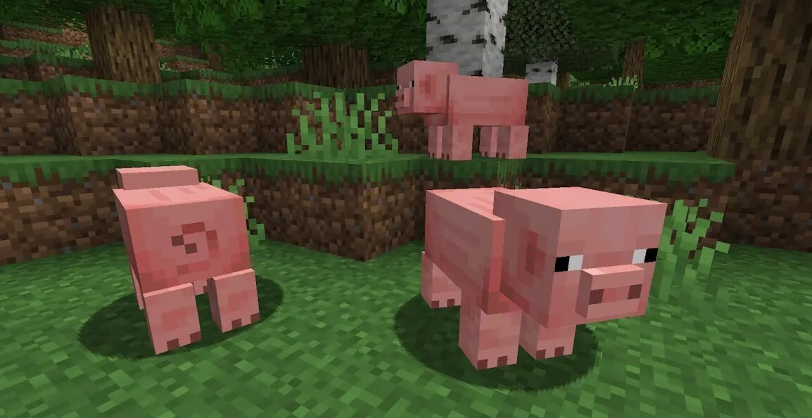 Pig in Minecraft