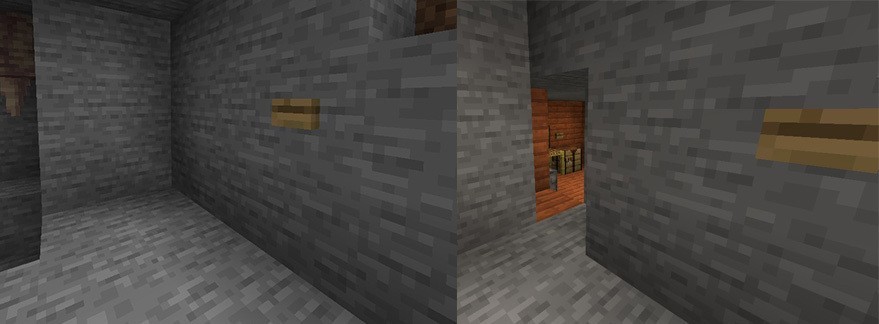 Hidden Door in Minecraft