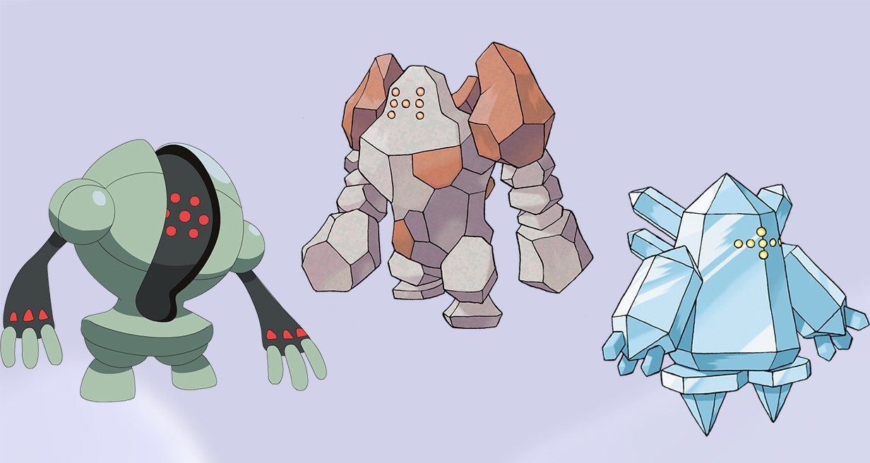 Regice, Registeel e Regirock