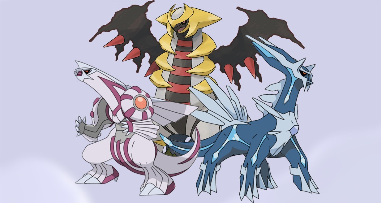 Dialga, Palkia e Giratina