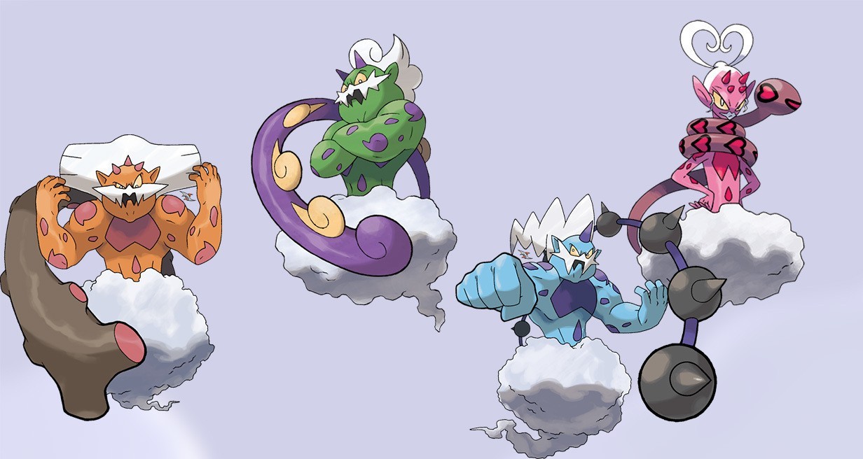 Tornadus, Thundurus, Landorus e Enamorus