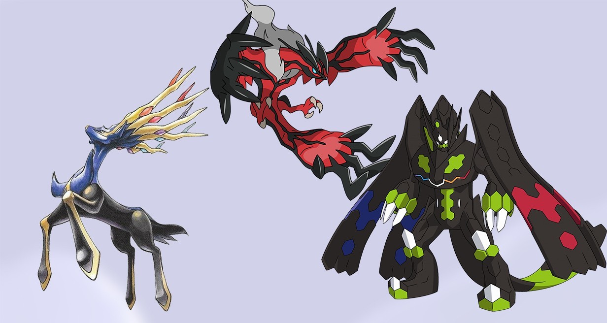 Xerneas, Yveltal e Zygarde