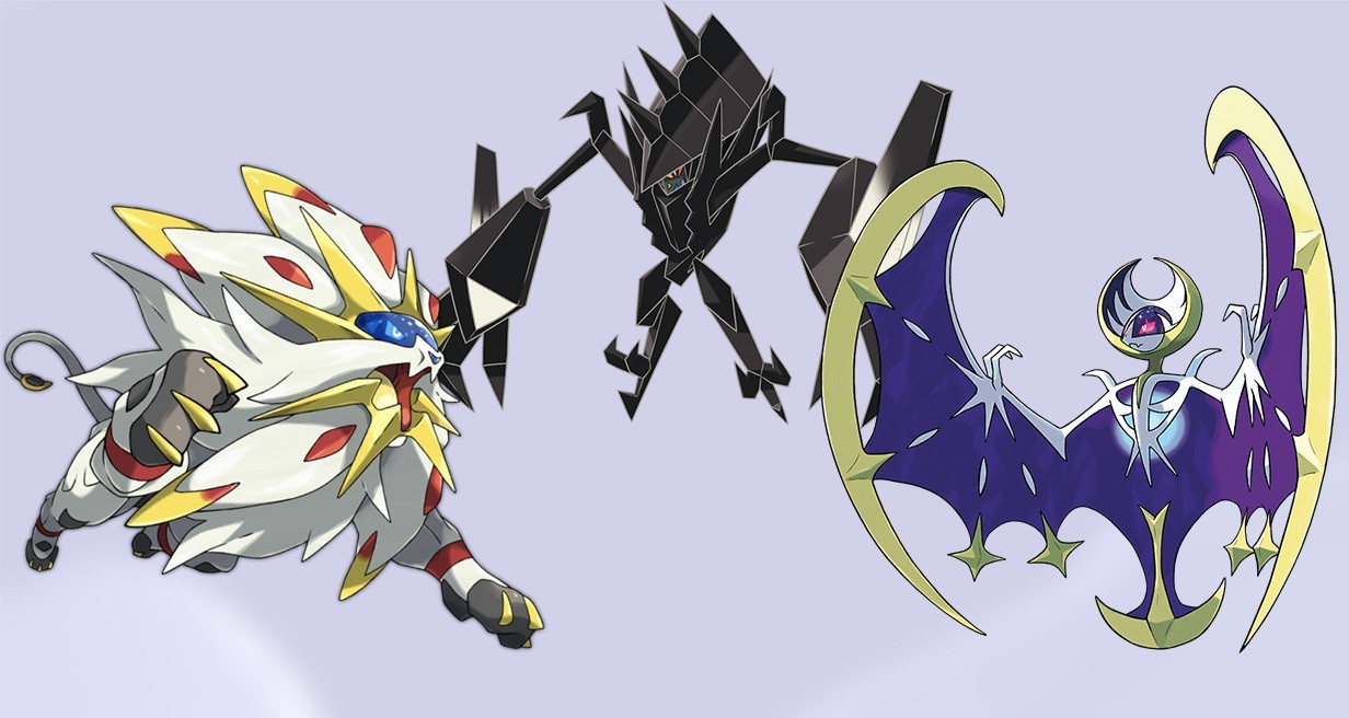 Solgaleo, Lunala e Necrozma