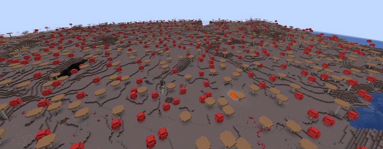 A huge mushroom biome