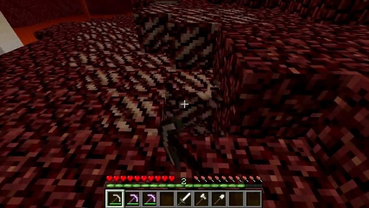 Farming nether quartz and sculk blocks