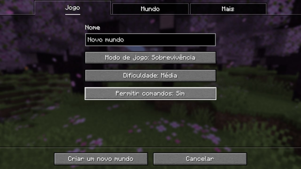 Como funcionam os comandos para Minecraft