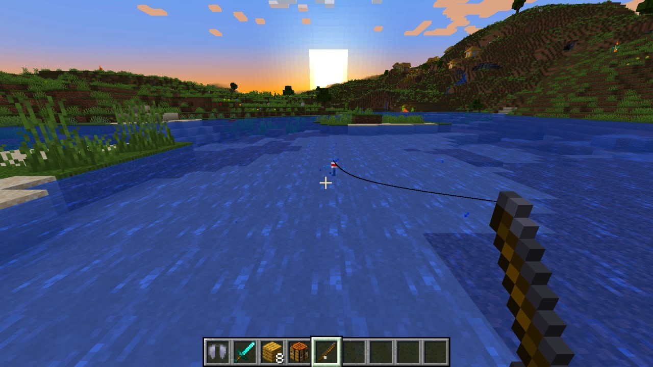 How to use a fishing rod in Minecraft