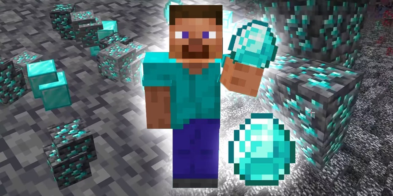 Diamants dans Minecraft