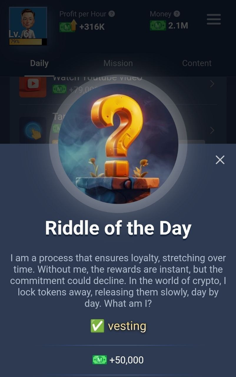 Musk Empire riddle of the day