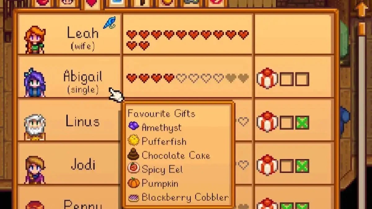 Gift Taste Helper Stardew Valley