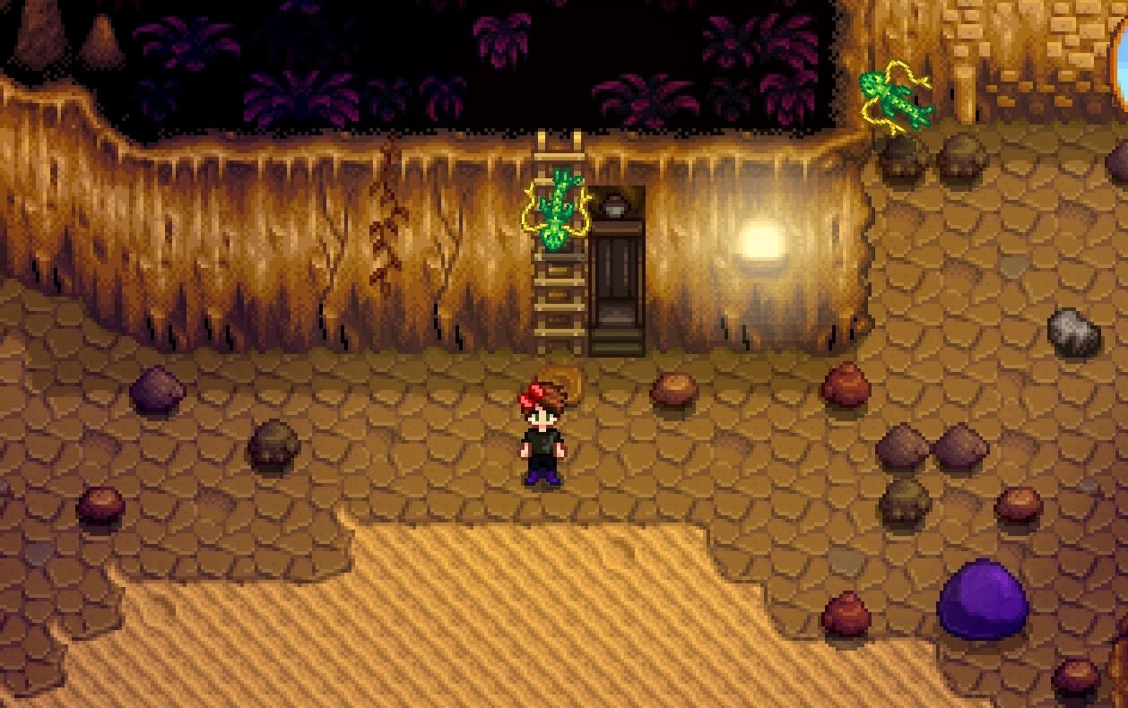 Elevator in the Desert Mine Stardew Valley