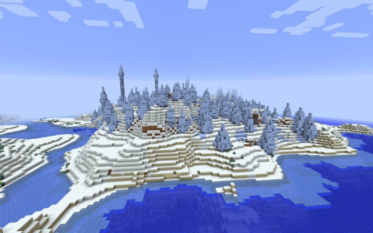 Snowy Plains and Ice Spikes