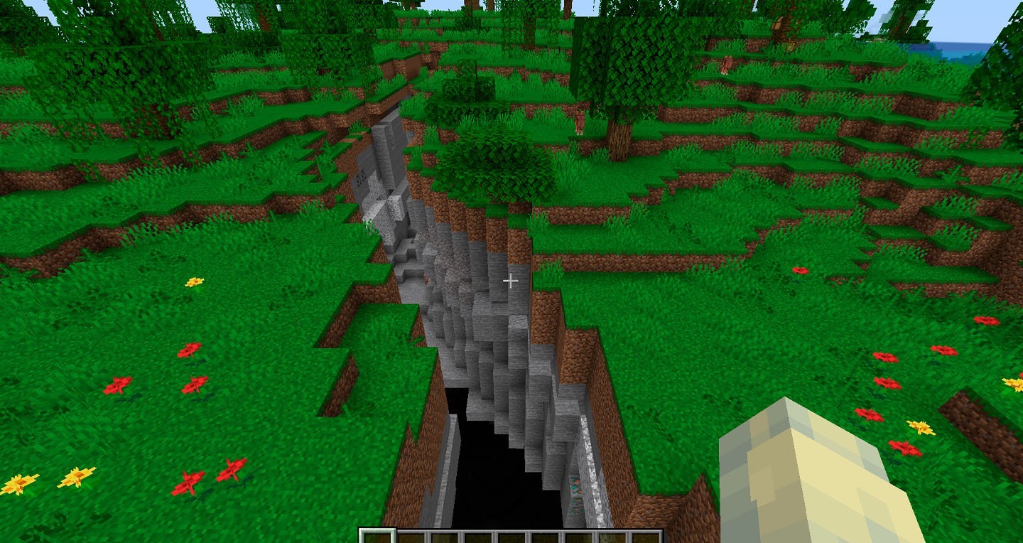 Ravine with a Cave