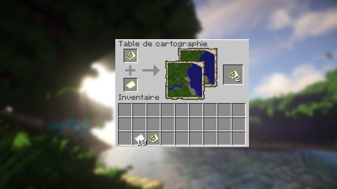 Comment créer une carte dans Minecraft