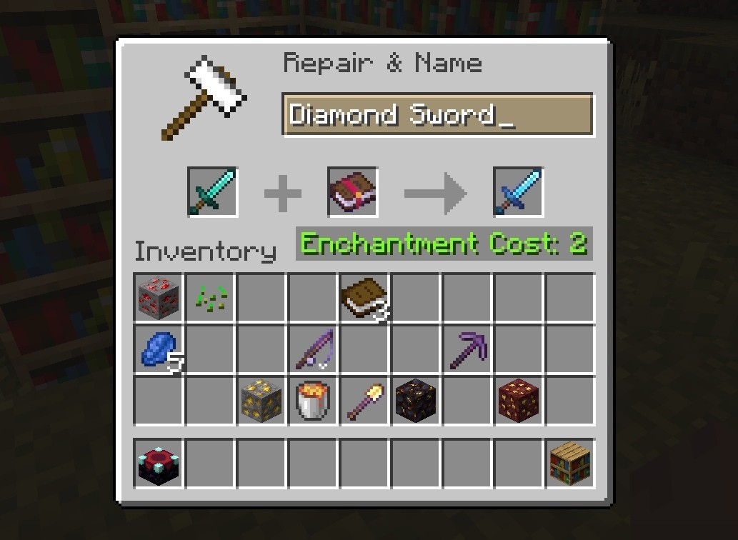 Minecraft enchantments