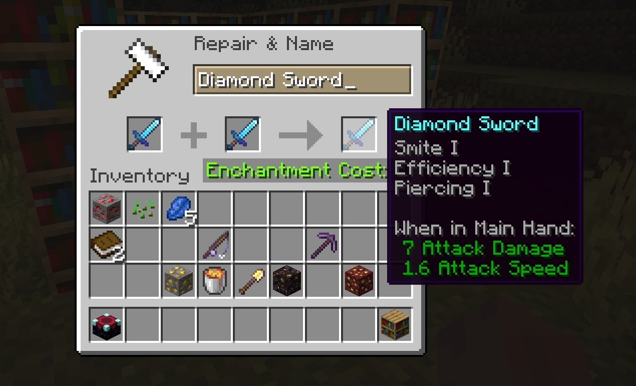 Minecraft enchantments