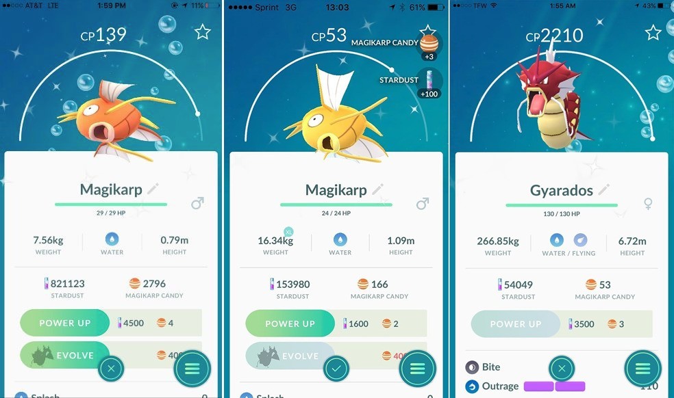 Gyarados in Pokemon GO