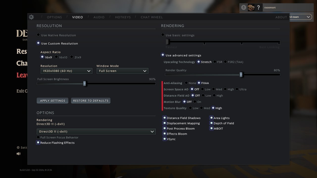 How to increase FPS in Deadlock