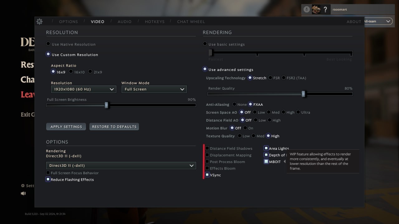 How to increase FPS in Deadlock