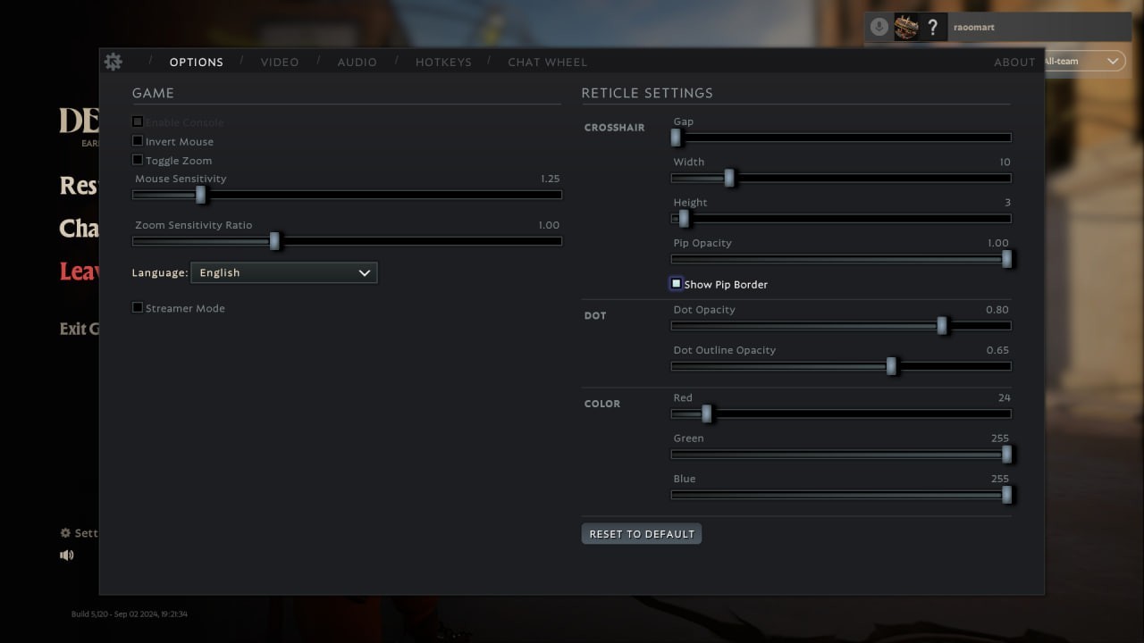 Making the Best Deadlock Crosshair