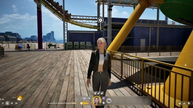 Novo vídeo de gameplay de InZOI revela parque de diversões e interações com NPCs