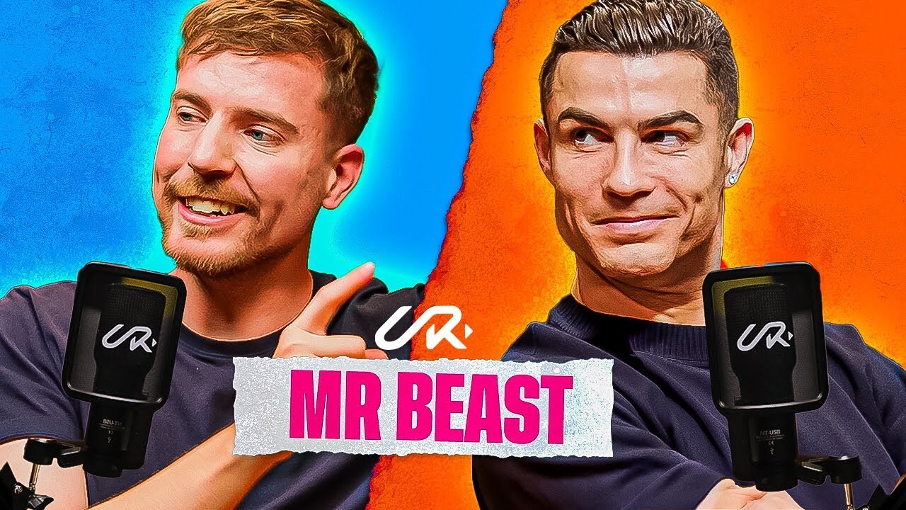 Apesar da atual tempestade de PR Cristiano Ronaldo fez um vídeo com MrBeast