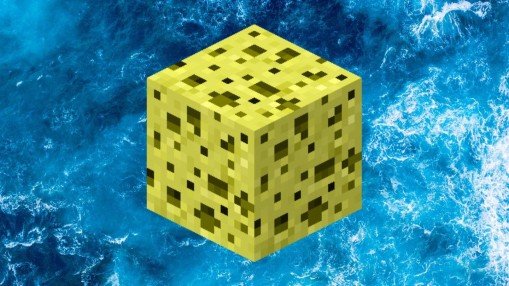 Quem mora no fundo do oceano procurando esponjas no Minecraft