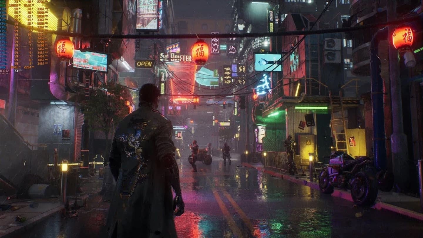 Demo Técnica do Unreal Engine 55 Permite Explorar uma Cidade Cyberpunk Futurista