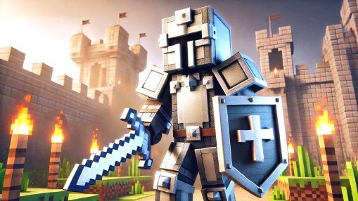 Proteção e Defesa no Minecraft a arte de criar espadas e escudos