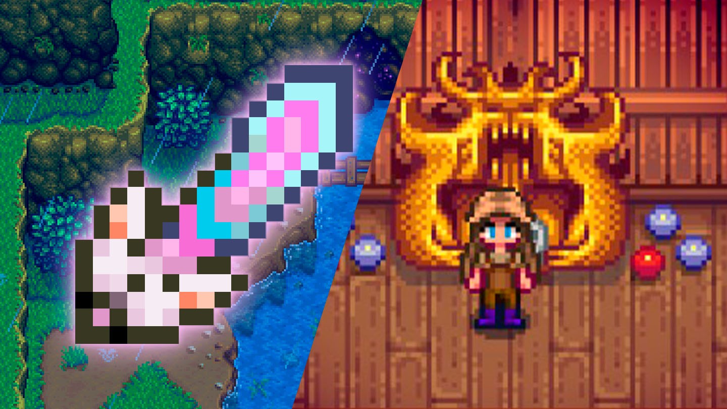 Meowmere in Stardew Valley