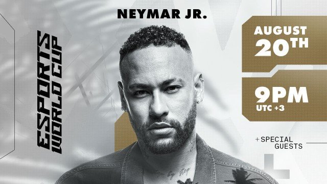 Neymar Jr participará de partidas de exibição na Esports World Cup