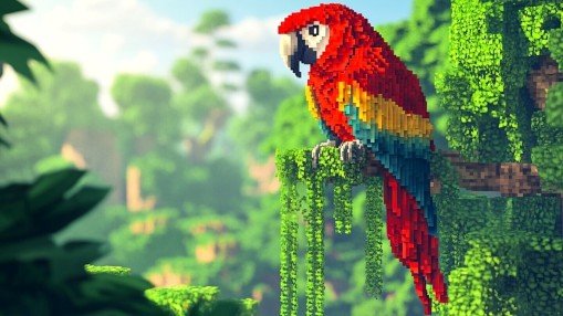 Jungle Minecraft birds the art of taming parrots