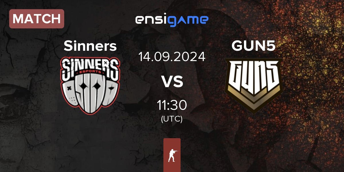 Match Sinners Esports Sinners vs GUN5 Esports GUN5 | 14.09