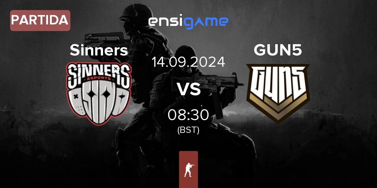 Partida Sinners Esports Sinners vs GUN5 Esports GUN5 | 14.09