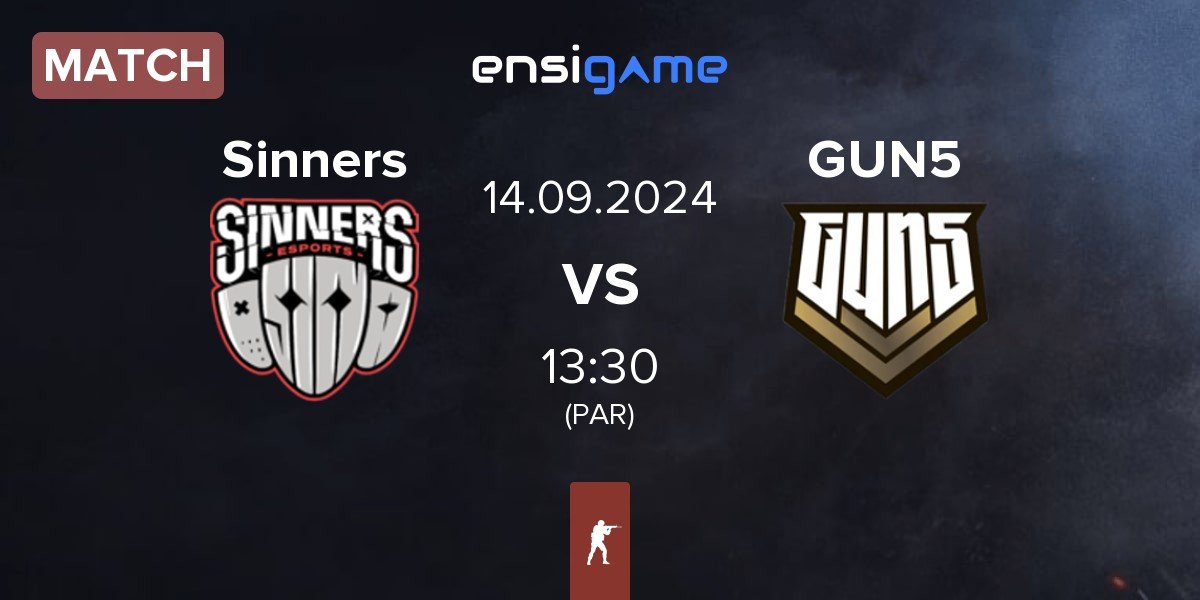 Match Sinners Esports Sinners vs GUN5 Esports GUN5 | 14.09