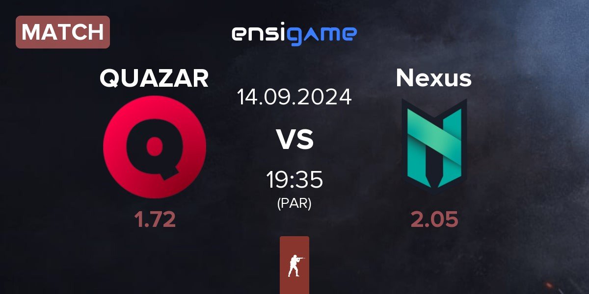 Match Team QUAZAR QUAZAR vs Nexus Gaming Nexus | 14.09