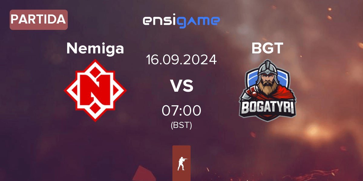 Partida Nemiga Gaming Nemiga vs BOGATYRI BGT | 16.09