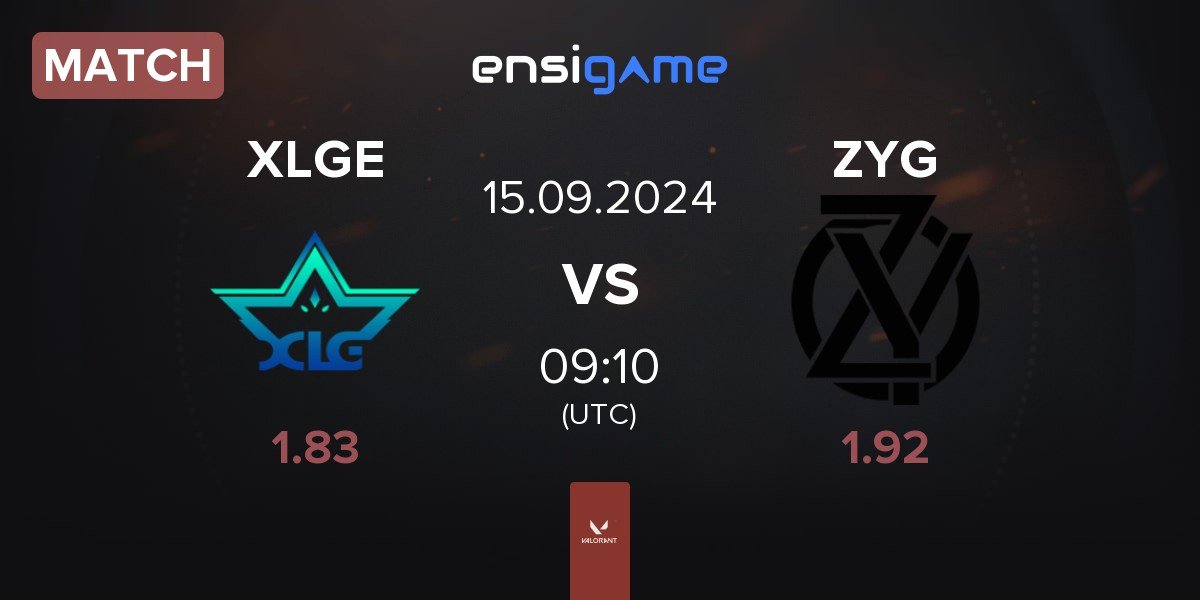 Match XLG Esports XLGE vs ZY Gaming ZYG | 15.09