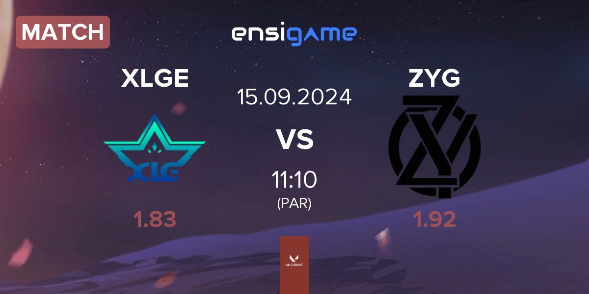 Match XLG Esports XLGE vs ZY Gaming ZYG | 15.09