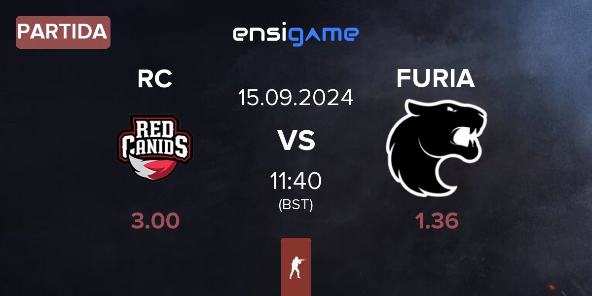 Partida Red Canids RC vs FURIA Esports FURIA | 15.09