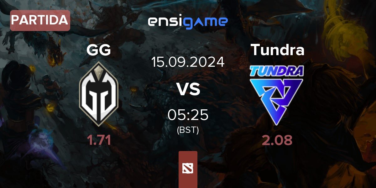 Partida Gaimin Gladiators GG vs Tundra Esports Tundra | 15.09