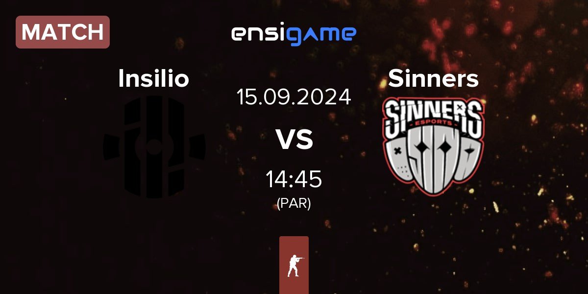 Match Insilio vs Sinners Esports Sinners | 15.09