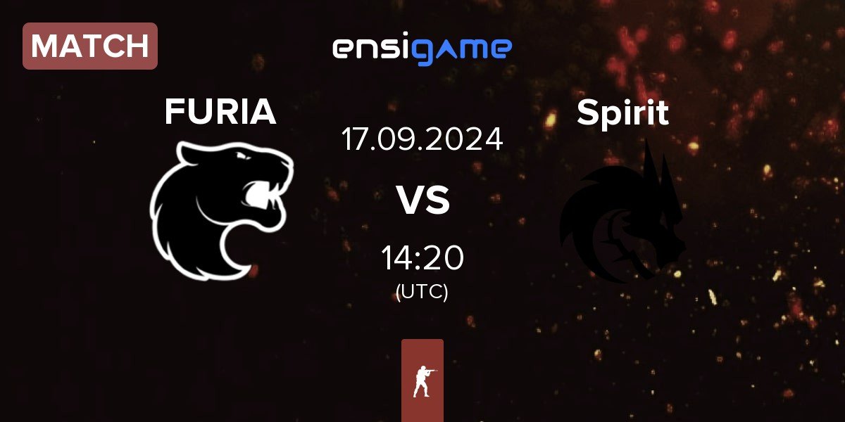 Match FURIA Esports FURIA vs Team Spirit Spirit | 17.09