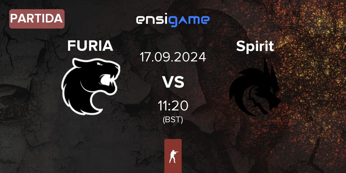 Partida FURIA Esports FURIA vs Team Spirit Spirit | 17.09