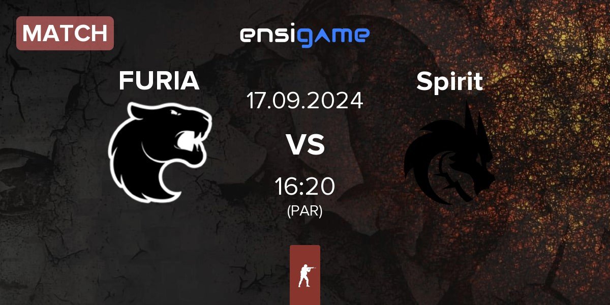 Match FURIA Esports FURIA vs Team Spirit Spirit | 17.09