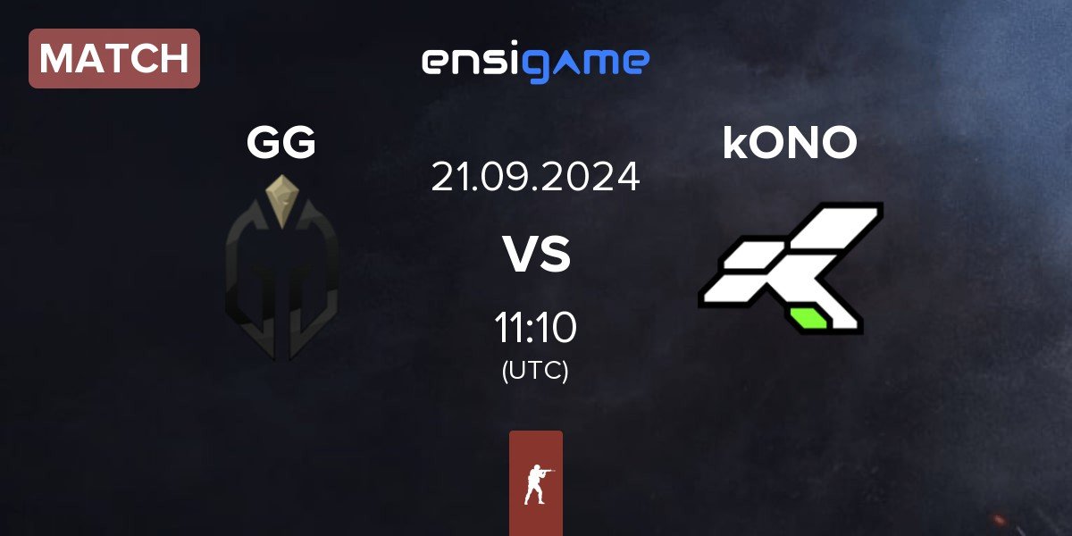 Match Gaimin Gladiators GG vs kONO.ECF kONO | 21.09