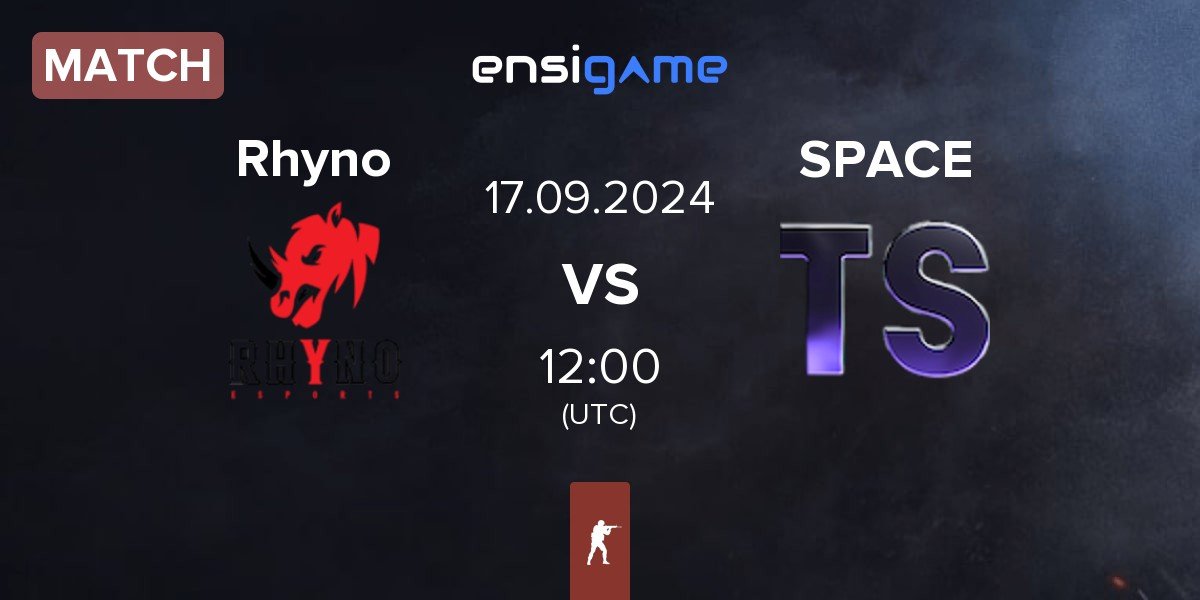 Match Rhyno Esports Rhyno vs Team Space SPACE | 17.09