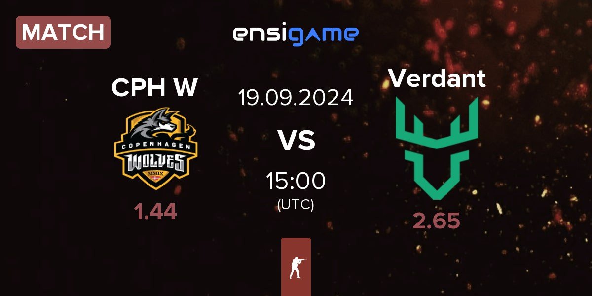 Match Copenhagen Wolves CPH W vs Verdant | 19.09